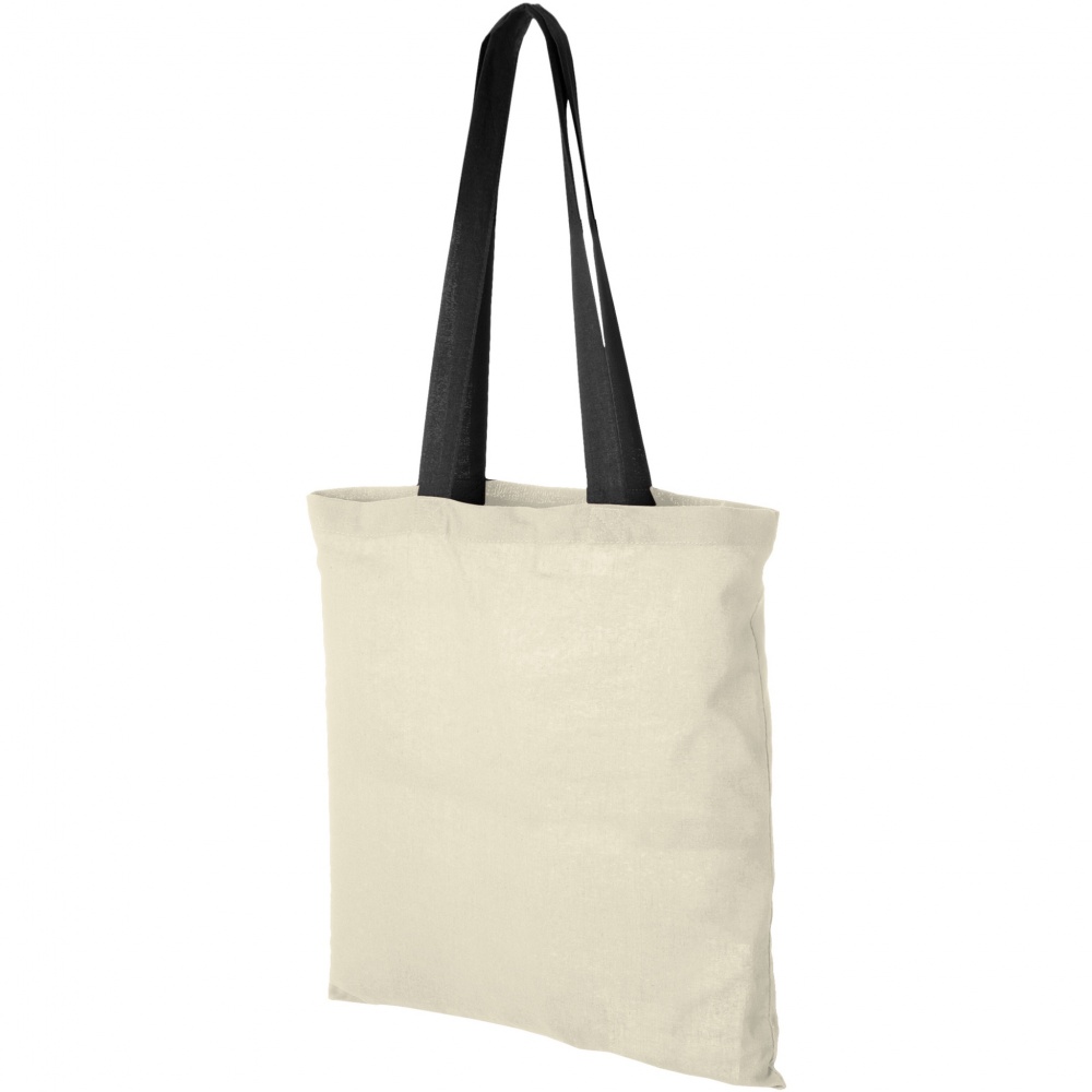 Logo trade corporate gifts picture of: Nevada 100 g/m² cotton tote bag coloured handles 7L